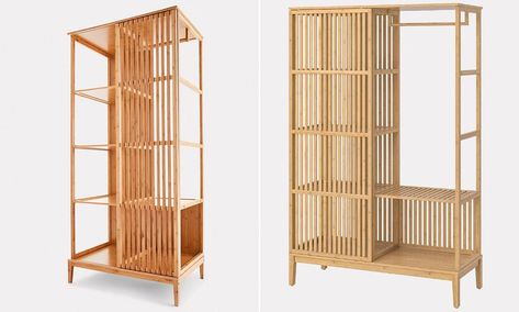 Kmart's $99 bamboo wardrobe looks similar to Ikea's $349 version Bamboo Wardrobe, Popular Furniture, Shah Of Iran, Japandi Furniture, Ikea Wardrobe, The Shah Of Iran, Bedroom Refresh, Contemporary Bedroom, Beautiful Furniture