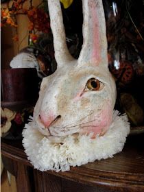 Mascara Papel Mache, Paper Mache Projects, Paper Mache Clay, Rabbit Head, Folding Origami, Paper Mache Art, Paper Mache Sculpture, Paper Mache Crafts, Paper Toy