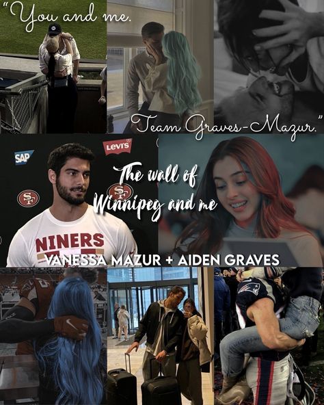 Vanessa And Aiden Graves, Aiden Graves Aesthetic, Aiden And Vanessa Aesthetic, Dear Aaron Mariana Zapata Aesthetic, The Wall Of Winnipeg And Me Fanart, Vanessa And Aiden, When Gracie Met The Grump Mariana Zapata, Mariana Zapata Universe, Luna And The Lie Mariana Zapata