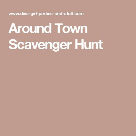 Town Scavenger Hunt Ideas, Around Town Scavenger Hunt, Town Scavenger Hunt, Scavenger Hunt Ideas, 21st Birthday Checklist, Adult Scavenger Hunt, Clue Board Game, Scavenger Hunt Birthday, Girl Parties