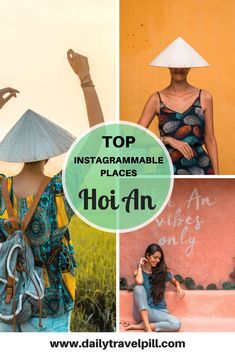 In Hoi An you will find some unique spots to shoot for your Instagram account. After 10 days spent here, below are my top 6 Instagrammable places in Hoi An: 'Hoi An Vibes only' pink wall, lantern shops, rice fields, city walls, city streets, Thu Bon river. Hoi An Vietnam Photography, Vietnam Vacation, Vietnam Backpacking, Hoi An Vietnam, Instagram Places, Vietnam Travel Guide, Visit Vietnam, Instagram Locations, Travel Photography Tips