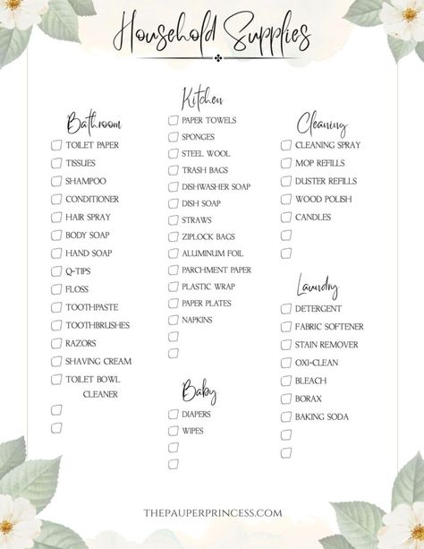 grocery list cheat sheet, grocery list pdf, grocery checklist, basic pantry items, household supplies, cleaning supplies checklist, grocery list pdf Cleaning Cheat Sheet, Basics Grocery List, Household Supplies List, Basic Household Items List, Household Grocery List, Household Necessities List, Basic Cleaning Supplies List, New Home Cleaning Supply List, Kitchen Needs List