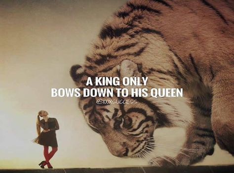 Beautiful Quote ..A king only bows down to his queen. | Inspirational Quotes - Pictures - Motivational Thoughts | Reaching Out & Touching Hearts Alpha Quote, Lion Quotes, His Queen, Gentleman Quotes, King Quotes, Gary Vaynerchuk, Millionaire Quotes, Inspirational Quotes Pictures, Motivational Thoughts