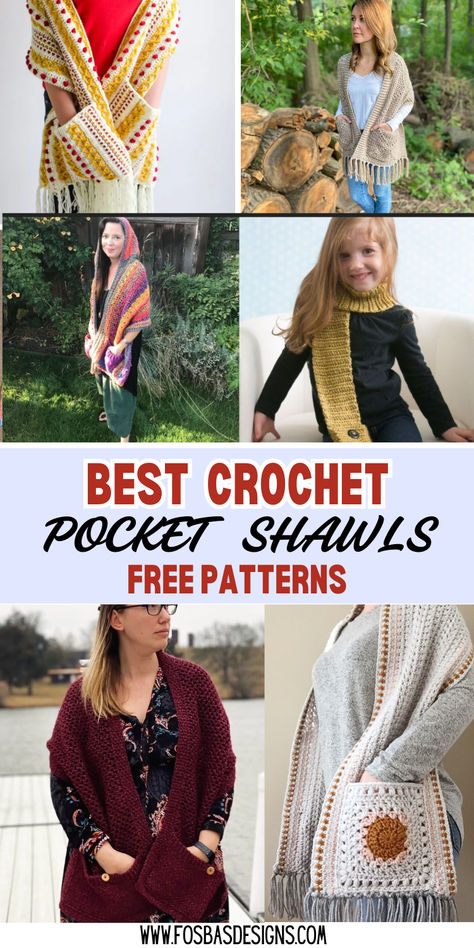 Cozy crochet pocket shawls free patterns for functional and stylish wraps. Pocket Shawls Free Pattern, Crochet Pocket Shawl Pattern Free, Crochet Shawl Pattern Free Easy, Free Crochet Pocket Shawl, Easy Crochet Shawl For Beginners, Free Shawl Crochet Pattern, Crochet Shawl For Beginners, Crochet Pocket Shawls, Free Crochet Shawl Patterns