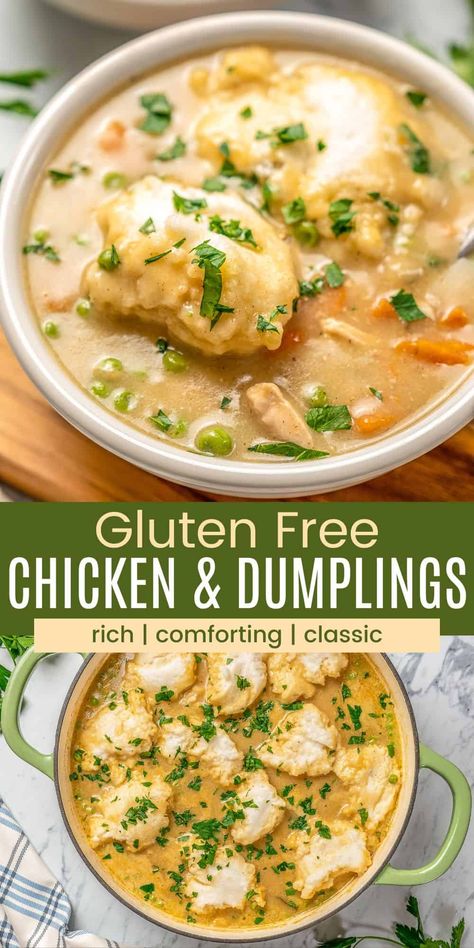 Gluten Free Chicken Dumplings Easy Recipes, Gluten Free Drop Dumplings, Gluten Free Dumplings Recipe, Easy Chicken And Dumpling Soup, Chicken And Dumplings Gluten Free, Gluten Free Chicken And Dumplings, Chicken Dumplings Easy, Gluten Free Chicken Soup, Chicken And Dumpling Soup