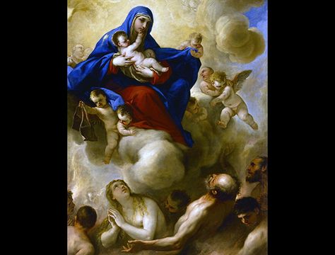 25 Descriptive and Clear Bible Passages About Purgatory Origen, St. Irenaeus, St. Ambrose, St. Augustine, and St. Jerome all saw descriptions of purgatory in the Bible. Salvatore Dali, Souls In Purgatory, Sistine Madonna, Google Art Project, All Souls Day, Mary Statue, Bible Passages, Blessed Mother Mary, The Virgin Mary