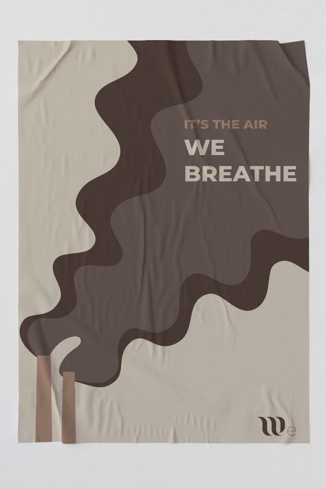 Air Pollution awareness campaign poster design | Behance Environment Typography Poster, Pollution Control Day Creative Ads, Social Action Poster, Advocacy Poster About Environment, Activist Poster Design, Air Pollution Poster Creative, Environment Poster Design Ideas, Social Good Campaign, Environment Awareness Posters