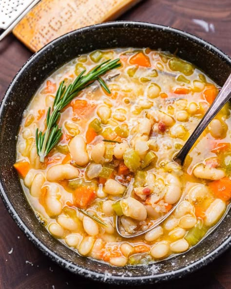 Cannellini Bean Potato Soup, White Bean Ditalini Soup, Tuscan Bean And Italian Chicken Sausage Soup, White Bean Pancetta Soup, Tuscan Cannellini Bean Soup, Cannelloni Bean Soup, Cannoli Bean Soup, Tuscan White Bean Soup With Sausage, Italian Bean Soup Recipes