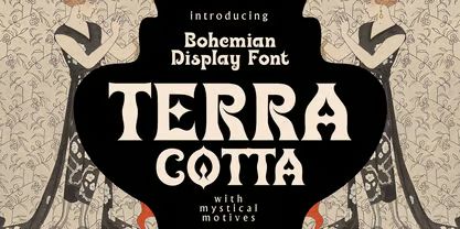 Terracotta Bohemian Font | Webfont & Desktop | MyFonts Bohemian Typography, Bohemian Font, Letter Styles Fonts, Magic Font, Art Deco Typography, Art Deco Fonts, Boho Fonts, Art Deco Font, Feminine Fonts