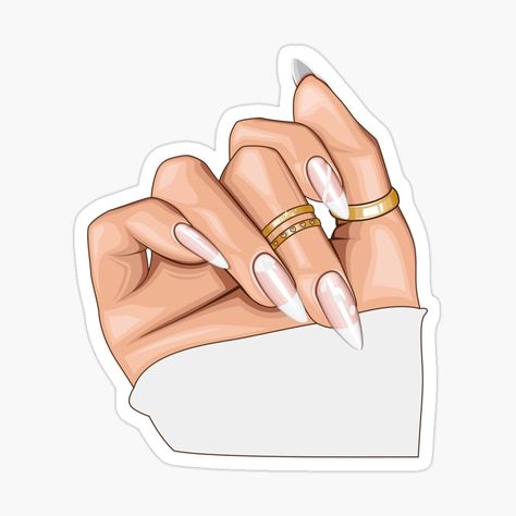 Cute Nails Drawing, Nail Cover Photo Instagram, Nails Illustration Art, Nails Stickers Designs, Manicure With Stickers, Nail Sticker Aesthetic, Nail Art Wallpaper, Nail Graphic Design, Nails Decoration Ideas