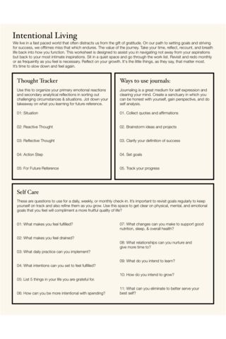 Intentional Living Worksheet | Mahnal Intentional Living Quotes, Losing 40 Pounds, Self Care Bullet Journal, Writing Therapy, Supplements For Women, Therapy Worksheets, Get My Life Together, Journal Writing Prompts, Intentional Living