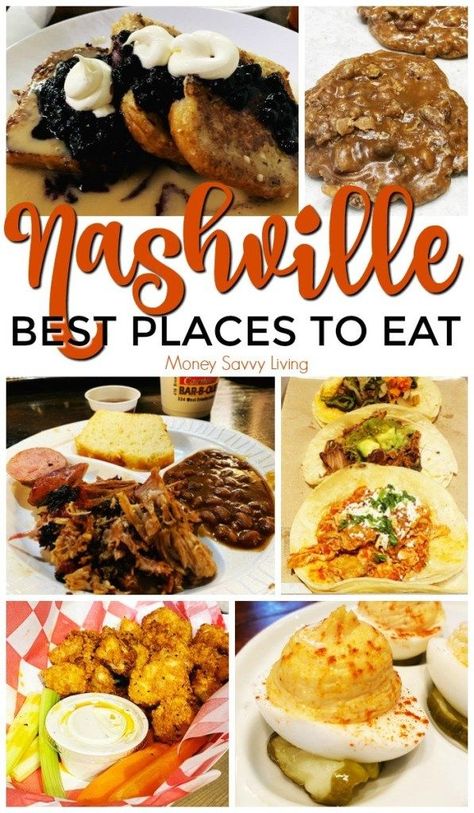 Places To Eat In Nashville, Nashville Food, Nashville Restaurants, Nashville Vacation, Visit Nashville, Breakfast Bites, Nashville Trip, Tennessee Vacation, Cheap Eats