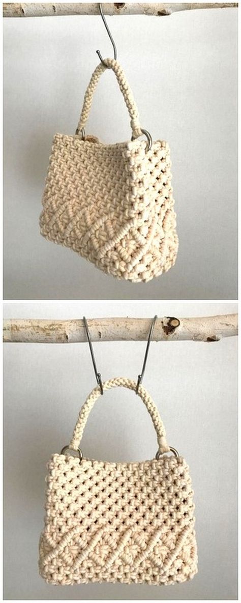 Diy Macrame Purse Tutorials, Macrame Purse Pattern Free, Macrame Handbag Tutorial Patterns, Macrame Bag Diy Tutorials Free Pattern, Macrame Bag Pattern Free, Macrame Hand Bag, Macrame Tote Bag Tutorial, Macrame Purse Diy, Macrame Bag Diy Tutorials