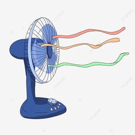 Fan Illustration Summer, Electric Fan Aesthetic, Electric Fan Drawing, Fan Sketch, Fan Clipart, Fan Illustration, Wave Clipart, Fan Animation, Cloud Illustration