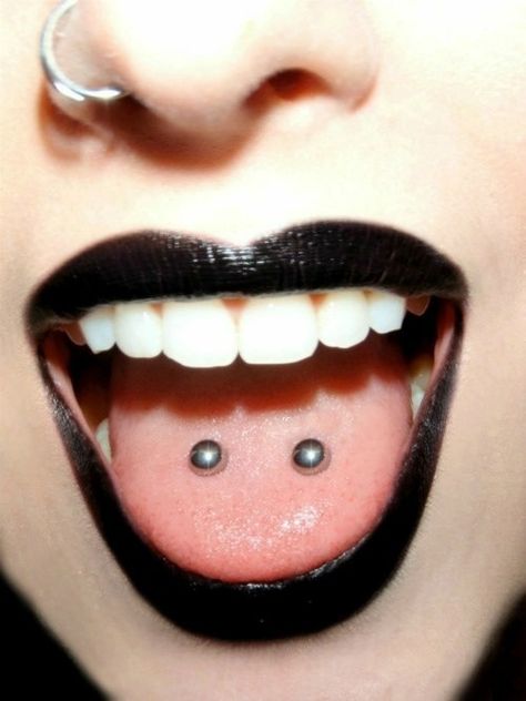 Venom Bites, Venom Piercing, Tongue Piercing Jewelry, Tongue Piercings, Mouth Piercings, Double Tongue Piercing, Eye Piercing, Double Cartilage Piercing, Faux Piercing