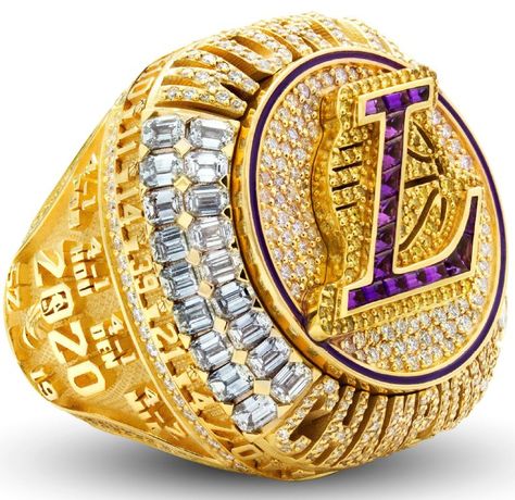 Lakers Championship Rings, Nba Rings, Nba Championship Rings, Lakers Championships, Ring For Boyfriend, Basketball Championship, Lakers Kobe Bryant, Sport Basketball, Championship Rings