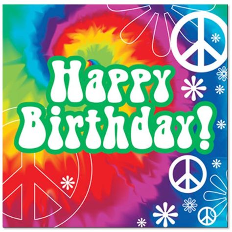 Happy Birthday Hippie, Peace Sign Birthday, Hippie Images, Bday Greetings, Birthday Female, Birthday Sayings, Birthday Pic, Happy Birthday 18th, Birthday Memes