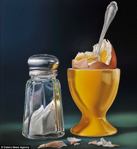 Tjalf Sparnaay, Object Painting, Hyperrealistic Art, Still Life Artists, Hyper Realistic Paintings, Food Artists, Realistic Oil Painting, Food Painting, Realistic Paintings