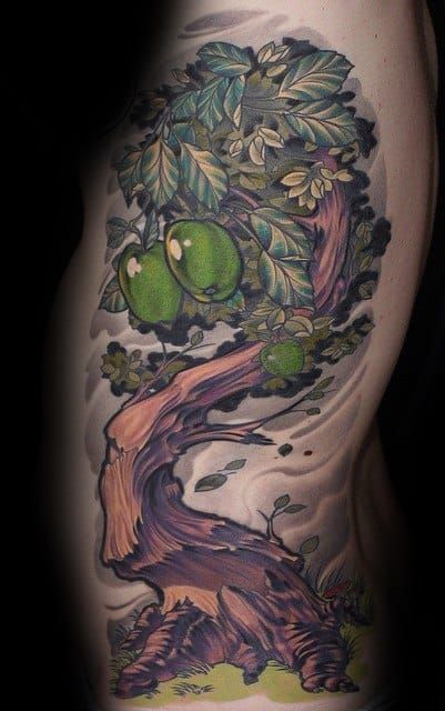 Neotraditional Tree Tattoo, Olive Tree Tattoo Design, Neo Traditional Tree Tattoo, Olive Tree Tattoo, Kokedamas Ideas, Olive Tree Tattoos, Guru Tattoo, Pine Tattoo, Tree Tattoo Forearm