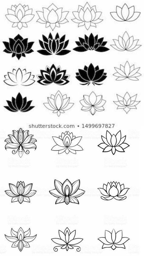 Red Lotus Tattoo, Tattoo Lotus Flower, Lotus Flower Outline, Between Breast Tattoo, Simple Lotus Flower Tattoo, Tattoo Japonais, Simple Lotus Tattoo, Dotwork Tattoo Mandala, Lotusblume Tattoo