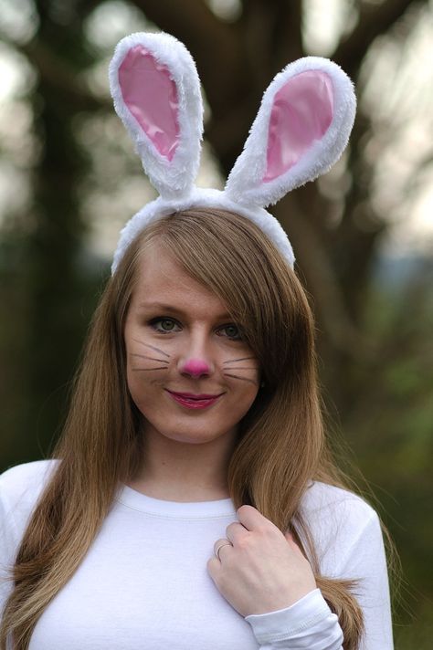 Happy Easter Everyone! | Raindrops of Sapphire Lorna Burford, Bunny Halloween Makeup, Bunny Makeup, Rabbit Halloween, Bunny Halloween Costume, Cute Halloween Makeup, Rabbit Costume, Easter Makeup, Happy Easter Everyone