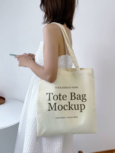 Bag Branding Design, Bag Branding, Mockup Free Psd Download, Blank Tote Bag, Tote Bag Business, Tote Bag Mockup, Shopping Essentials, Custom Brand Design, Cloth Tote Bag