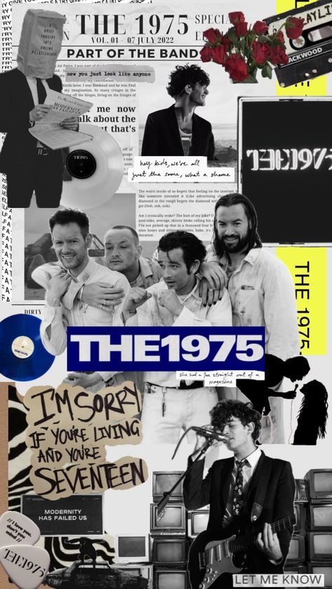 The 1975 #the1975collage #the1975edit #the1975band #the1975aethetic #the1975wallpaper #the1975lyrics #the1975aesthetic The 1975 Scrapbook, The 1975 Collage, The 1975 Aesthetic, Concert Scrapbook, The 1975 Wallpaper, The 1975 Lyrics, 1975 Band, Wallpaper Homescreen, Matty Healy