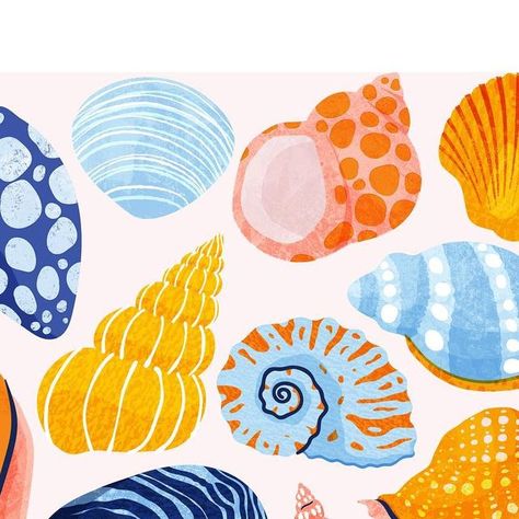 Rebecca Hollingsworth | Becca Kate Prints on Instagram: "🐚 🌊🪸  Back from an amazing and much needed week away in Austria ⛷  . . Thank you so much for the kind words on my previous post ❤️ . . . . . .  #shells #drawing #illustration #designer #illustrator #shell #beach #coastal #womenillustrators #illustrationoftheday #texture #womenwhodraw #femaleillustrator #illustrated_now #womenofillustration #spring #thepatternchallengebymel #summer #artlicensing #artchallenge #seashells #pattern #illustrationartist #printandpattern #drawingchallenge #dailychallenge #weareillustration #illo#illustration_daily #digitalillustration" Seashell Illustration Drawing, Sea Shells Illustration, Beachy Widgets, Sea Shell Drawing, Shells Drawing, Shells Illustration, Shell Illustration, Seashell Drawing, Seashell Illustration