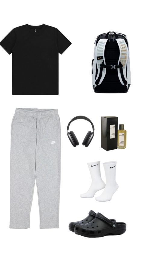 Lazy Outfits Men, Casual Athletic Outfits, Calm Fits, Outfit Ideas For School, Guys Fits, Fits Ideas, School Fit, Basketball Clothes, Street Fashion Men Streetwear