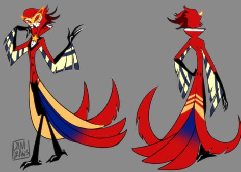 Ange Demon, Alastor Hazbin Hotel, Vivziepop Hazbin Hotel, Gothic Anime, Cartoon Tv, Helluva Boss, Character Designs, Art Challenge, Comedy Funny Videos