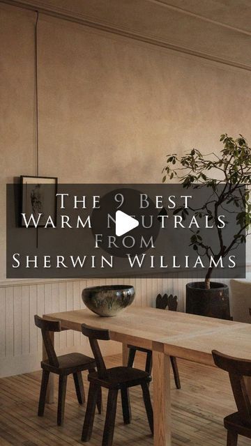 Kreiss on Instagram: "Here are the 9 best warm neutrals from Sherwin Williams.

#sherwinwilliamspaintcolors #paintcolorideas #paintingtips #paintcolors #luxuryinteriordesign #luxuryhomedesign #luxuryfurniture #homeinspiration" Sherwin Williams Japandi, Soft Fawn Sherwin Williams, Stone Lion Sherwin Williams Living Rooms, Wool Skein Sherwin Williams Living Rooms, Sherwin Williams Double Latte, Llama Wool Sherwin Williams, Truly Taupe Sherwin Williams, Studio Beige Sherwin Williams, Sw Natural Linen Walls