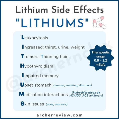 Lithium is a mood stabilizer ⚖️... - Archer NCLEX Review Mood Disorders Nursing, Mood Stabilizer Medications, Archer Review, Psych Np, Med Notes, Nursing School Life, Nurse Educator, Psychiatric Nurse Practitioner, Nurse School