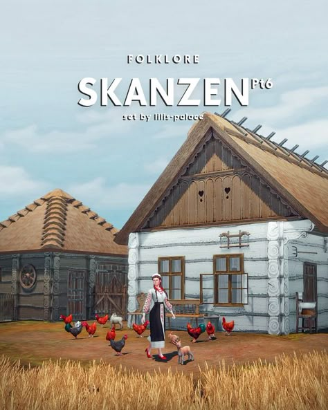 FOLKLORE - Skanzen Set Pt6 🌾 | Patreon Sims 4 Eastern European Cc, Sims 4 Amish Cc, Ts4 Farm Cc, Sims 4 Nordic Cc, Ts4 Vintage Cc, Sims 4 Priest Cc, Sims 4 Homestead, Sims 4 Russian Cc, Disney Princess Challenge