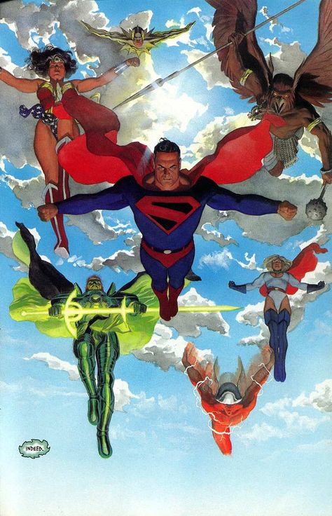 #Justice #League #Of #America #Fan #Art. (Kingdom Come) By: Alex Ross. (THE * 5 * STÅR * ÅWARD * OF: * AW YEAH, IT'S MAJOR ÅWESOMENESS!!!™)[THANK Ü 4 PINNING!!!<·><]<©>ÅÅÅ+(OB4E) Alex Ross Kingdom Come, Darkseid Justice League, Comic Wallpaper, Justice Society Of America, Superman Art, Univers Dc, Alex Ross, Arte Dc Comics, Kingdom Come