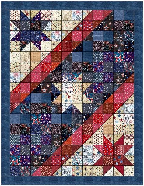 Veteran Quilts, Flag Quilts, Patriotic Patterns, Valor Quilts, American Flag Quilt, Quilt Stories, Flag Quilt, Blue Quilt, Quilts Patterns