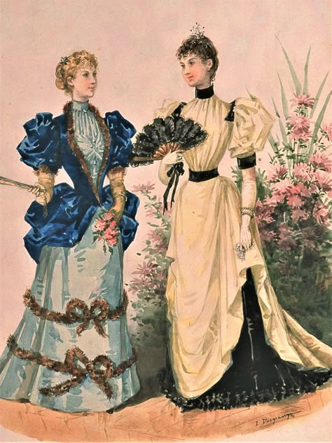 1894 Fashion, 1888 Fashion, Women In Dresses, Belle Epoque Fashion, 1899 Fashion, Victorian Era Fashion, Ancient Dress, 1880s Fashion, 1890s Fashion