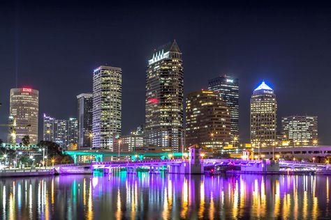 Tampa Florida Cities At Night, Brandon Florida, Kissimmee Florida, City Planner, Buildings Photography, Florida City, Clearwater Florida, Living Modern, Sanibel Island