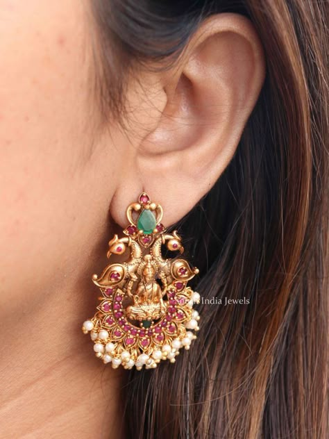 Zumka Earrings Gold, Nakshi Earrings Gold, Gold Jhumka Earrings Bridal Antique, Gold Buttas Earrings, Antique Earrings Jhumka, Lakshmi Buttalu Earrings Gold, Jhumkas Gold Indian, Big Earrings Indian, Lakshmi Design Gold Earrings