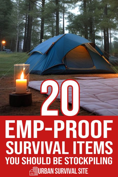 It's been estimated that 90% of people would die after a year without power. To survive, you need to stockpile things that are EMP proof. How To Survive Without Electricity, Power Outage Hacks, Emp Preparedness, Emp Survival, Emergency Preparedness Food Storage, Family Emergency Binder, Survival Skills Emergency Preparedness, Off Grid Survival, Emergency Prepardness