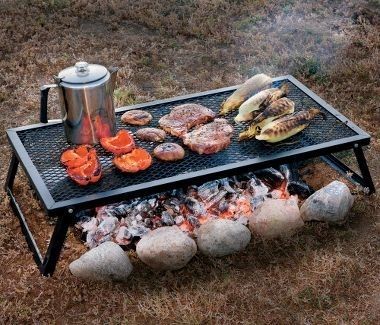 Don’t own a grill? This camping grill is a more inexpensive way to have a BBQ. | 32 Cheap And Easy Backyard Ideas That Are Borderline Genius: Camping Snacks, Camp Chef, Camping Grill, Easy Backyard, Bushcraft Camping, Fire Cooking, Campfire Cooking, Camp Cooking, Cooking On The Grill