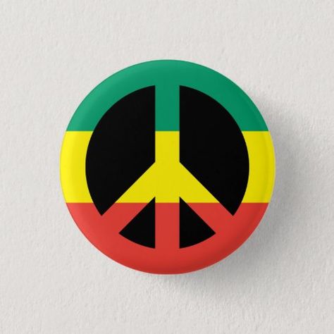 Rasta Peace Symbol Button International Day of Peace - black, rasta, rastafarian, colors, green, yellow, red, peace, symbol, sign, anti war, flair, stocking stuffer, badge, badges, art Day Of Peace, International Day Of Peace, International Day, Colors Green, Stocking Stuffer, Green Yellow, Peace Symbol, Stocking Stuffers, Yellow