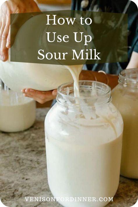 Recipes To Use Up Sour Milk, What To Do With Sour Milk, Recipes With Sour Milk, Expired Milk Recipes, Recipes For Sour Milk, Uses For Sour Milk, What To Make With Milk, What To Do With Spoiled Milk, Fresh Milk Recipes