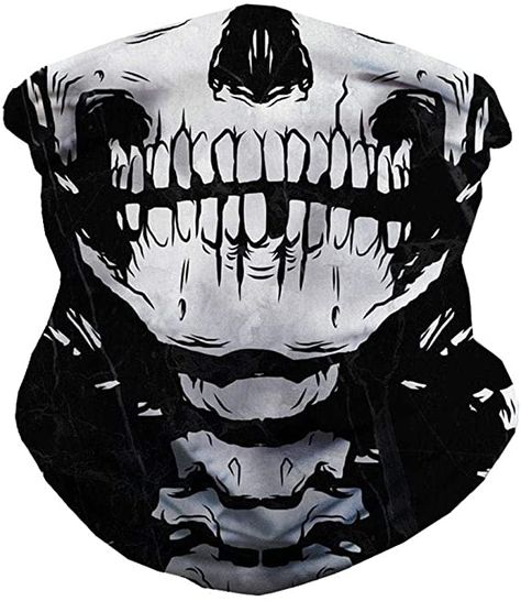 Amazon.com: iHeartRaves Skeleton X-Ray Skull Neck Gaiter Face Scarf Mask Bandana Gator: Clothing Skeleton Face Mask, Dani California, Skeleton Mask, Independent Day, Half Skull, Skeleton Face, Rave Mask, Skull Face Mask, Half Face Mask