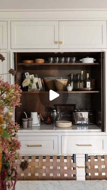 Emily Ruff | Interior Design | Seattle WA on Instagram: "We may have spent just as much time taking photos for this fun appliance garage feature as the rest of the kitchen! I love an appliance garage with retractable doors, they may stay open most of the time, but it is nice to have the option to hide all the gadgets away. More photos coming soon!   Design: @cohesivelycurated GC: @rhhconstruction Styling: @cozbi_jean_ Photo: @caskro  #VogueLiving #MyOKLStyle #ElleDecor #HomeStyle #HomeDecor #InteriorDesign #InteriorStyling #TheEverygirlatHome #MyHouseBeautiful #seattleinteriors  #bellevueinteriors  #seattleinteriordesigner #kitchendesign #kitcheninspo" Coming Soon Design, Retractable Doors, Retractable Door, Appliance Garage, Coffee Nook, Roll Up Doors, Vogue Living, Large Appliances, Taking Photos