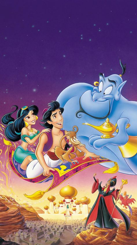 Aladdin (1992) Iphone Wallpaper Disney, Aladdin Wallpaper, Aladdin Princess, Aladdin 1992, Disney Emoji Blitz, Disney Jasmine, Disney Emoji, Wallpaper Disney, Aladdin And Jasmine