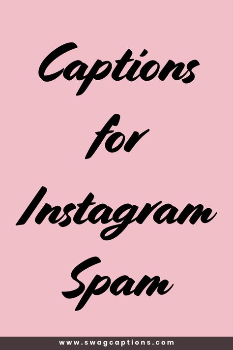 Looking for the best Captions for Instagram Spam? Discover a collection of witty, engaging, and creative Instagram captions perfect for your spam posts. Whether you’re sharing fun moments with friends, showcasing your latest adventures, or just need something catchy to grab attention, our selection has you covered. Find the perfect caption to make your posts stand out and get noticed! Spam Captions, Swag Captions, Best Captions For Instagram, Creative Instagram Captions, Pre Wedding Quotes, Saree Quotes, Halloween Captions, Best Captions, Spam Post