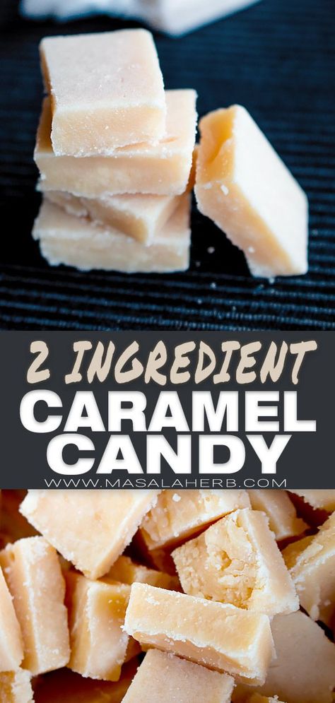 Old Fashioned Caramel Candy Recipe - prepared with 2 ingredients only, this caramel hard candy recipe was handed down by my grandmother. Easy, simple, tasty sweets in 30 minutes on the stovetop. great for Christmas holidays www.MasalaHerb.com #caramel #candy #masalaherb Caramel Candy Recipe, Hard Candy Recipe, Homemade Caramel Candy, Caramel Candies Recipe, Tasty Sweets, Caramel Dessert, Hard Candy Recipes, Candied Almonds, Yummy Healthy Breakfast