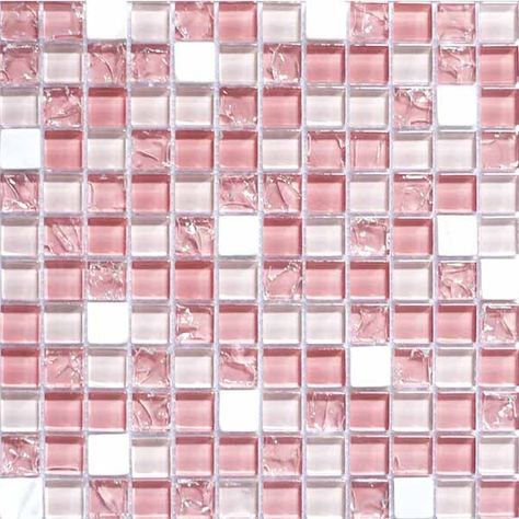 Pink Tile Aesthetic, Pink Mosaic Tile, Tiles For Bathroom Walls, Ceramic Tile Colors, Tile Mosaics, Mosaic Wallpaper, Doll House Crafts, Pink Tiles, Granite Tile