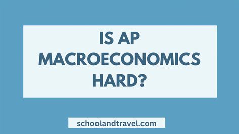 AP Macroeconomics, an Advanced Placement course offered in high schools, delves into studying economic principles nationally and globally.  As with any challenging subject, the perception of difficulty varies among students.  While AP Macroeconomics presents complex concepts such as fiscal policy, monetary policy, and economic indicators, it also allows students to understand better how economies function.  […] The post Is AP Macroeconomics Hard? (Meaning, Yes/No, FAQs) ... Ap Macroeconomics, Economic Principles, Fiscal Policy, Monetary Policy, High Schools, College Degree, In High School, Meant To Be