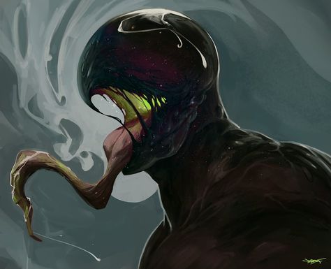 Arte Zombie, Symbiotes Marvel, Alien Artwork, Dark Creatures, Fantasy Beasts, Dark Rose, Monster Concept Art, Alien Creatures, Demon Art